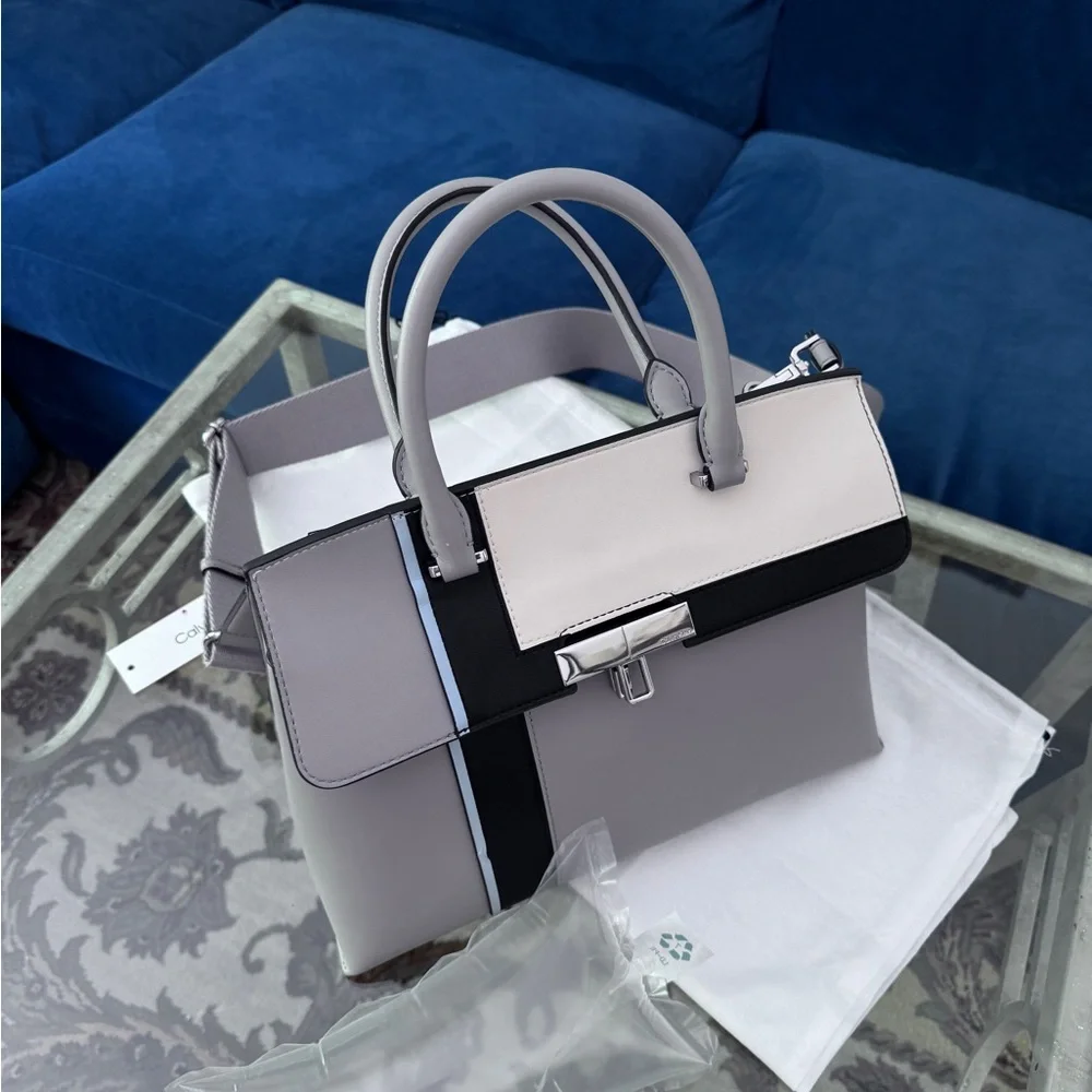 Calvin Klein Becky Turnlock‎ Convertible Satchel